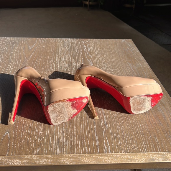 Christian Louboutin Lady Peep 150 mm Nude 36.5 - Picture 9 of 15